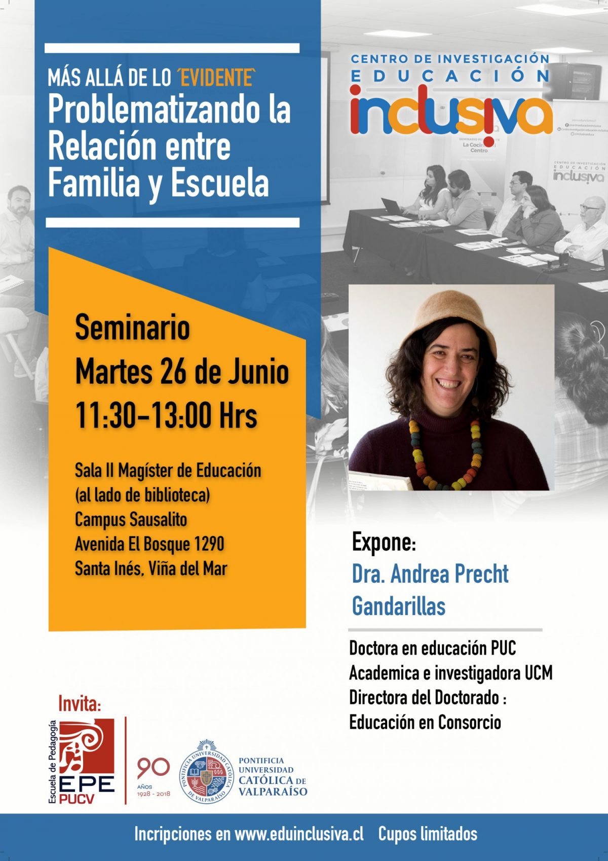 Inscripciones abiertas a seminario sobre relación entre familia y la escuela