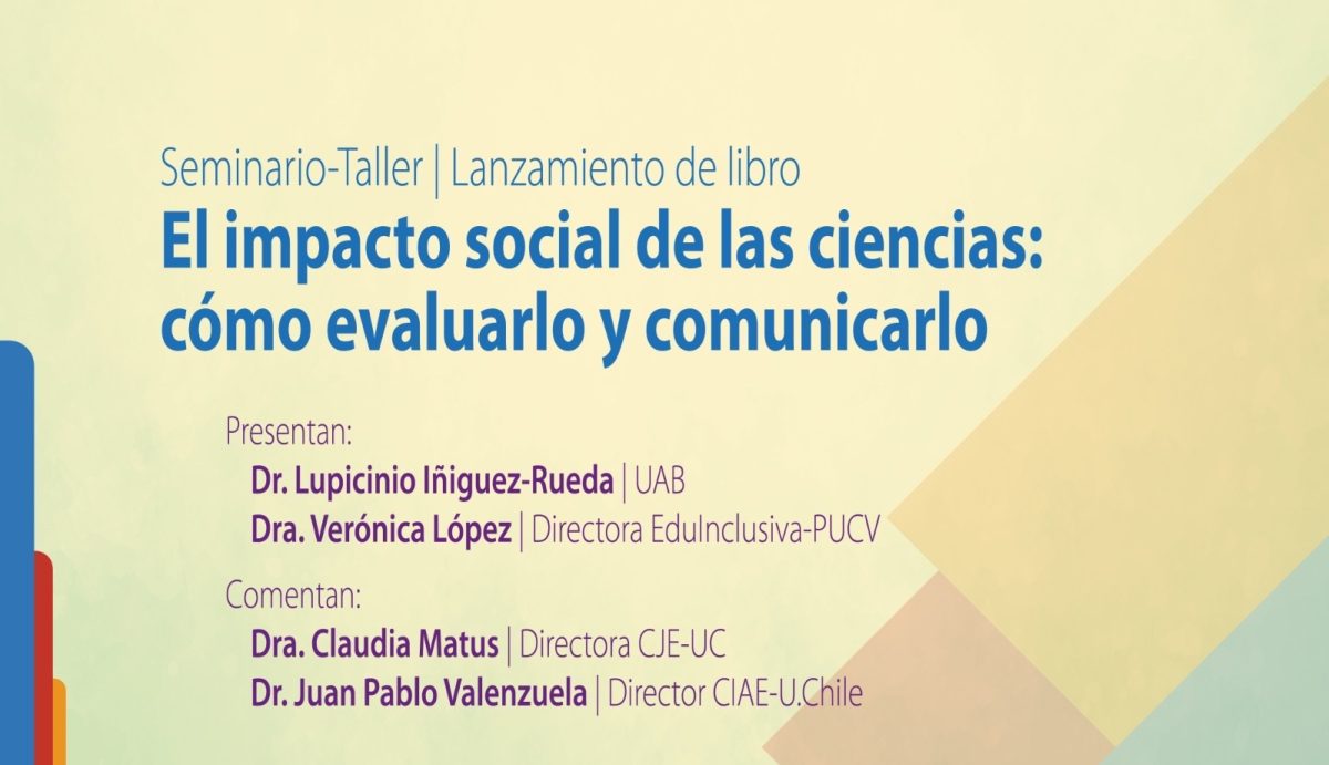 EduInclusiva PUCV realizará seminario-taller que abordará cómo evaluar y comunicar el impacto social de las ciencias