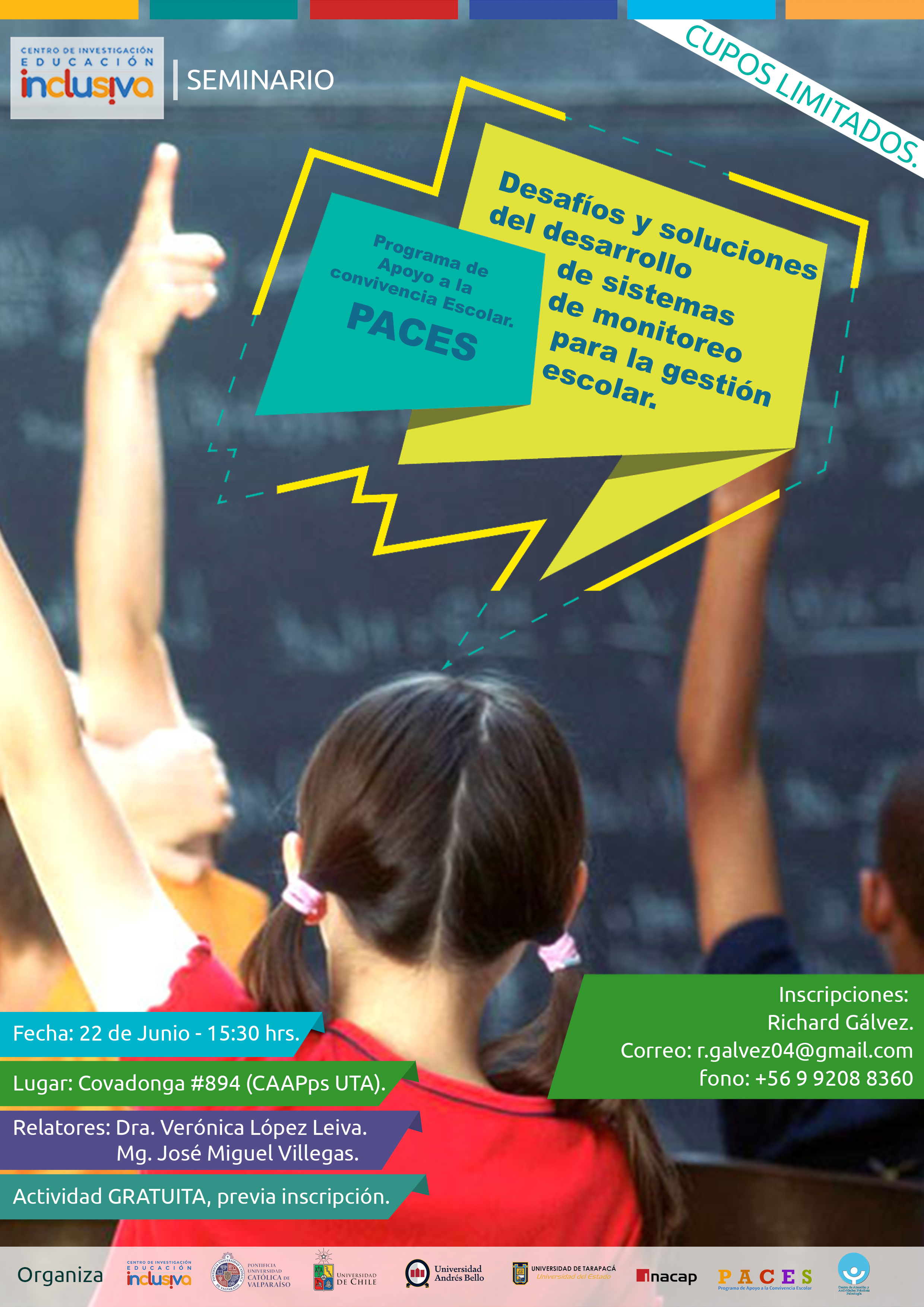 Este Jueves 22 se realizará seminario de Educación Inclusiva en Iquique