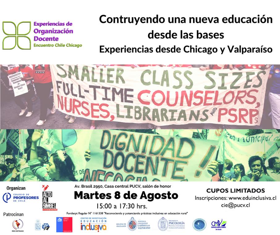 Seminario Internacional: Construyendo una nueva educación desde las bases: experiencias desde Chicago y Valparaíso