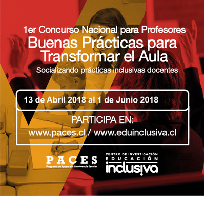 CENTRO EDUINCLUISIVA Y PROGRAMA PACES PUCV LANZAN CONCURSO DE BUENAS PRÁCTICAS EN EL AULA